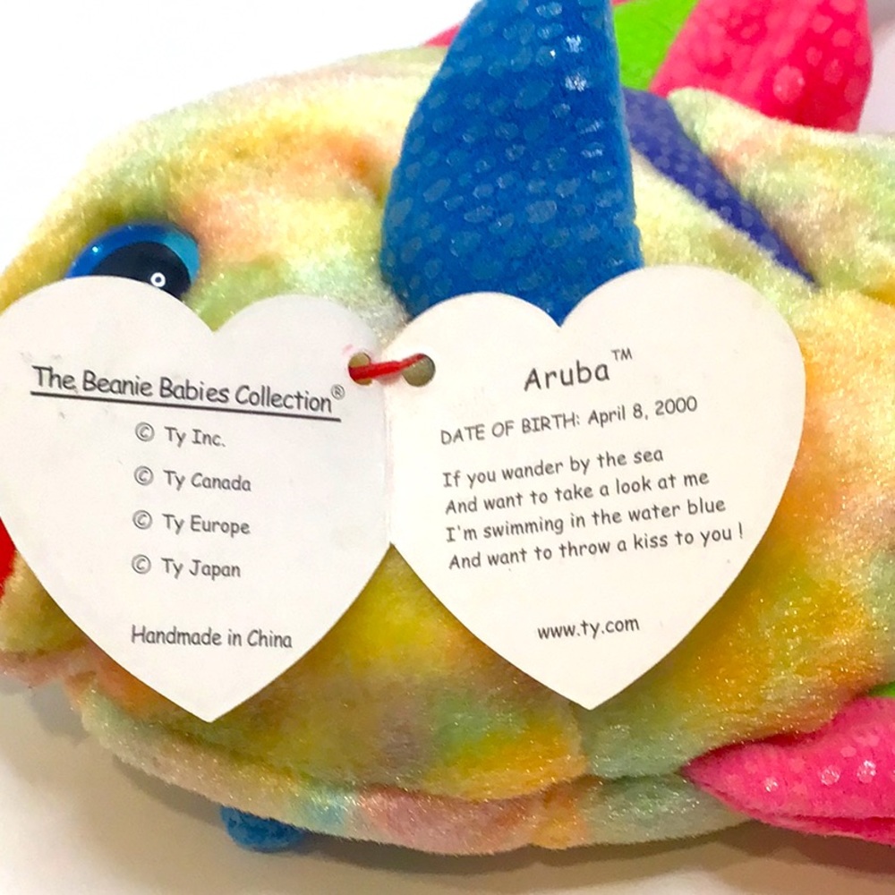 💚 TY “Aruba” 2000 Beanie Baby Fish - NWT - Picture 6 of 11
